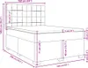 vidaXL Boxspringbett mit Matratze Hellgrau 160x200 cm Samt Produktbild-Vorschau 8