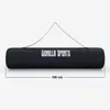 A rolled-up black yoga mat with a carrying strap is shown against a white background. A measurement line indicates 100 cm. Náhľad obrázku produktu