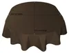 Tischdecke oval braun 160x220 cm Leinenoptik Lotuseffekt Produktbild-Vorschau 4
