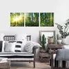 3er Set Wandbild je 30x30cm Glasbild Wald Natur Sonne Produktbild-Vorschau 5