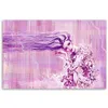 Leinwandbild frau mit langen haaren 60x40 cm Feeby lila Produktbild-Vorschau 3