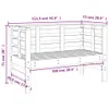 Gartenbank Parkbank 2-Sitzer 111,5x53x71 cm Massivholz Produktbild-Vorschau 9
