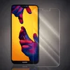 A smartphone screen protector is shown next to a smartphone displaying a colorful image of hands reaching for each other. Produktbild-Vorschau
