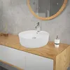 LuxeBath umývadlo Umývadlo na dosku okrúhle, Ø 46x15,5 cm, Náhľad obrázku produktu 5