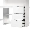 Hochbett mit Schreibtisch, Regal, Schubladen und Produktbild-Vorschau 11