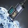 Kabel przewód USB-C z wyświetlaczem LED 100W 1.2m czarny Podgląd zdjęcia produktu 2