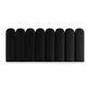 A row of black, oval-shaped wall panels against a white background. Anteprima dell’immagine prodotto