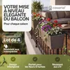 4x Bac à fleurs 11 litres support de montage intérieur Voir les images du produit 2