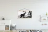 MuchoWow® Textilposter Elefant - Baum - Tiere - Schwarz und Produktbild-Vorschau 2
