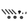A collection of black plastic accessories for a solar water pump, including tubes and nozzles, arranged on a white background. Náhľad obrázku produktu