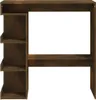 vidaXL Barkruk met plank, gerookt eikenhout, 100x50x101,5 Productafbeelding-voorbeeld 5