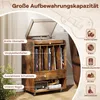 Tavolino per giradischi COSTWAY, scaffale per dischi con 5 Anteprima dell’immagine prodotto 4