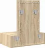 vidaXL Toaletní stolek se zásuvkami hnědý 60 x 40 x 70 cm Náhled obrázku produktu 7