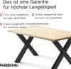 HOLZBRINK Tischkufen X-Form aus Vierkantprofilen 40x40 mm, Produktbild-Vorschau 6
