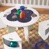 sweeek - Kindertisch mit Tafel und 4 Hocker - Weiß Produktbild-Vorschau 8