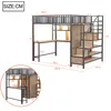 Lit superposé Flieks 140 x 200 cm avec armoire, lit enfant Voir les images du produit 6