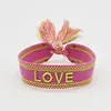 LS-LebenStil Canvas Statement Armband Love Lila Magenta Produktbild-Vorschau 2