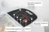 Nahaufnahme des Bedienfelds der Nudelmaschine Nora von Unold mit Tasten für 3 Automatikprogramme, EI Produktbild-Vorschau