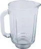 A clear glass blender jug with a handle and measurement markings. Anteprima dell’immagine prodotto
