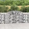 vidaXL Gabionen mit Hochbogen 7 Stk. 300x50x100/120cm Produktbild-Vorschau 2