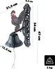 KADAX Campanello da porta in ghisa, Campanello da giardino Anteprima dell’immagine prodotto 2