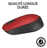 Mouse Logitech M171, wireless, rosso Anteprima dell’immagine prodotto 6