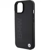 A black iPhone case with the BMW logo embossed on it. Anteprima dell’immagine prodotto