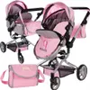 Malplay Puppenwagen Little Princess | Kinderwagen Puppen Produktbild-Vorschau 1