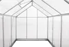 Interior view of an empty greenhouse with a metal frame and translucent panels. Produktbild-Vorschau