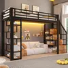 Lit superposé avec éclairage LED intégré, structure en fer, Voir les images du produit 5