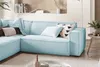 KAWOLA Sofa SAMU Ecksofa Cord hellblau Recamiere links Produktbild-Vorschau 4