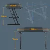 UISEBRT Gaming Tisch 120 x 60cm Gaming Schreibtisch Produktbild-Vorschau 2