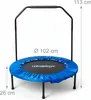 Trampolína Relaxdays s držadlom, Ø 102 cm, skladateľná Náhľad obrázku produktu 4