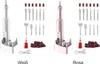 A collage of two nail drill kits, one white and one pink, with their accessories displayed. Produktbild-Vorschau