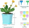 60 Stück Plastik Pflanzentöpfe mit Untersetzer, 7cm Produktbild-Vorschau 2