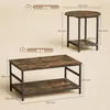HOMCOM Beistelltisch 2er-Set Couchtisch mit Ablagen, Produktbild-Vorschau 3