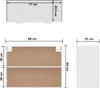 vidaXL Kitchenette Lyon 7 pièces blanc bois composite Voir les images du produit 10