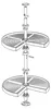 Jeu de plateaux Shelvo 3/4 pour module 800 mm en plastique Voir les images du produit 2