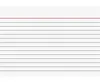 A close-up of a lined index card with a red line at the top. Anteprima dell’immagine prodotto