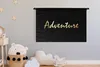 MuchoWow® Wandteppich Wandbehang Zitat - Abenteuer - Gold Produktbild-Vorschau 3