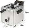 Klarstein Family Fry Fritteuse - 3000W, Garkorb nach XXL Produktbild-Vorschau 9