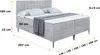 ALTDECOR  Boxspringbett mit Schwarz Füßen, Matratze und Produktbild-Vorschau 6