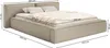 Selsey Tilves Low – Polsterbett 200x200 mit Bettkasten und Produktbild-Vorschau 5