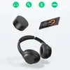 A collection of audio devices including headphones, a phone, and a small cylindrical object, presented against a light background with icons at the top. Podgląd zdjęcia produktu