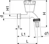 Js Auslaufventil,Abschliessbar M. Sv,Dn15,Matt Produktbild-Vorschau 2