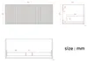 LOMAZOO Waschtisch ROVANI 100 cm - Nussbaum Rillenfront - Produktbild-Vorschau 9
