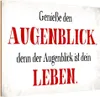 vianmo Holzschild 12x18 cm genieße den Augenblick Leben Produktbild-Vorschau 1