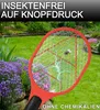 3X Elektrische Fliegenklatsche Doppeltes Sicherheitsnetz Produktbild-Vorschau 3