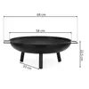 Springos® Garten-Feuerstelle aus Stahl – Feuerkorb 60 cm, Produktbild-Vorschau 6
