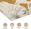 MuchoWow® Poster Weltkarte - Gold - Blumen 120x80 cm - Produktbild-Vorschau 2